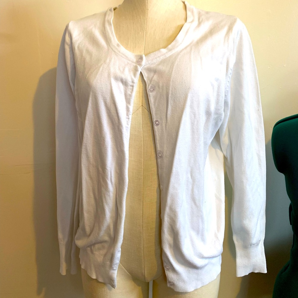 George brand white cardigan size 20